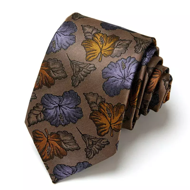 Gravata floral paisley masculina, gravata azul, slim fit, para o local de trabalho do casamento, nova, 7,5 cm