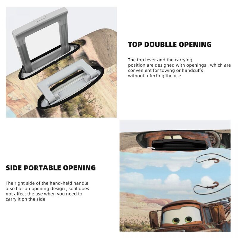 Персонализированный мультяшный чехол для чемодана Pixar для автомобилей, забавные Чехлы для чемоданов для путешествий 18-32 дюйма
