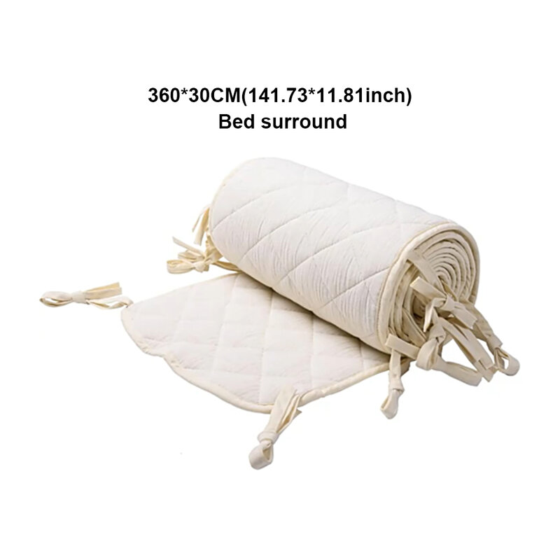 Baby Carriage Wraps Portable Solid Color Crib Cushion Cot Protector