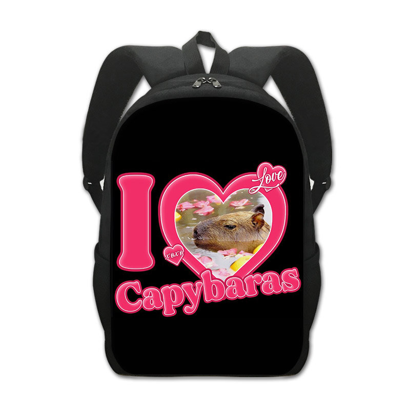 حقيبة ظهر Capybara مضحكة على شكل حيوانات ، حقائب مدرسية بطباعة ثلاثية الأبعاد ، طالب أطفال ، سفر ، رياضة ، التنزه ، حقيبة نهارية ، حقيبة كتب ، هدية ، 16 بوصة