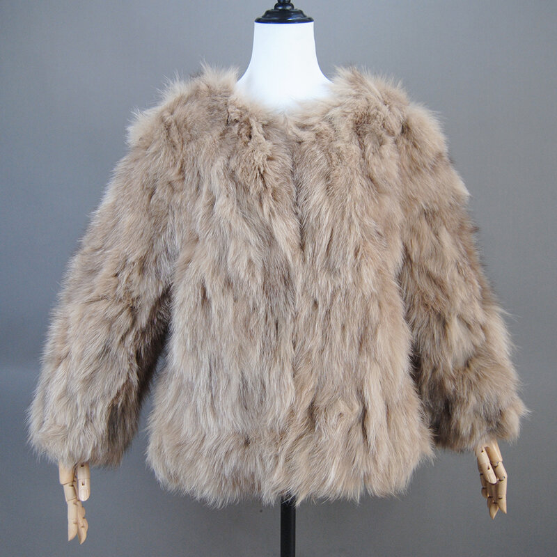 Женское пальто из натурального Лисьего меха, зимнее теплое пальто из натурального Лисьего меха, роскошная модная куртка LAN Fox длиной 70 см, Лидер продаж, 2024