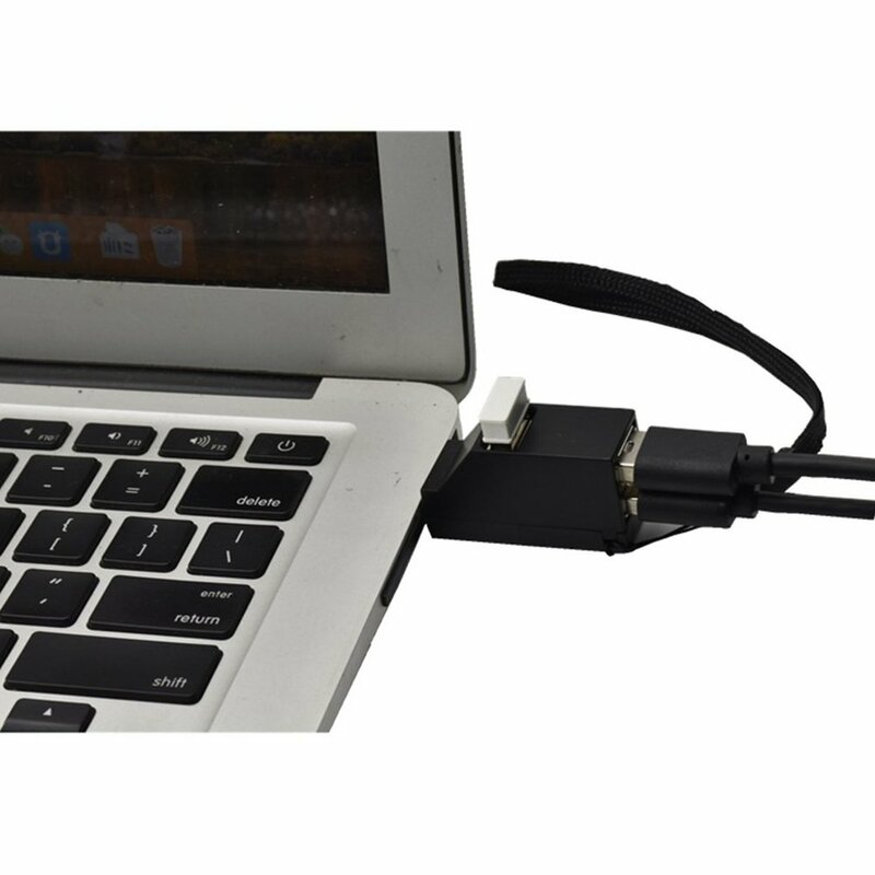 Adaptor kotak Splitter Transfer Data kecepatan tinggi, Hub USB 3.0 3 port Mini klasik, adaptor kotak Splitter Transfer Data untuk MacBook Pro PC Laptop Multi-port