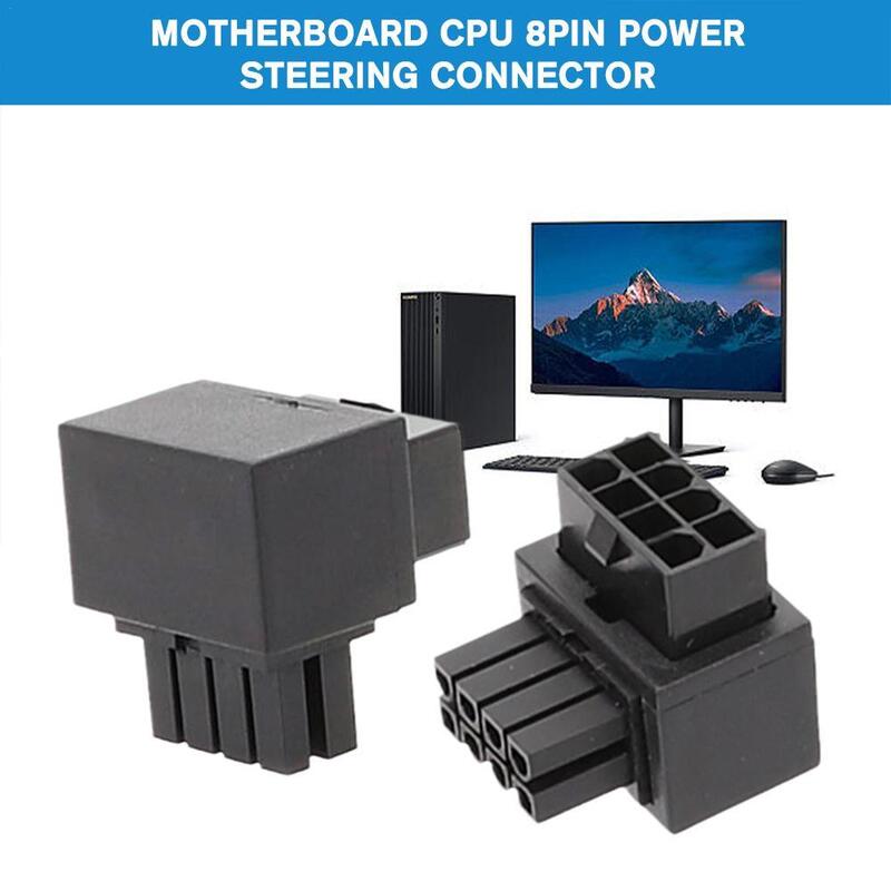 Motherboard CPU 8PIN konektor setir daya 8-pin kepala setir antarmuka daya CPU 8PIN 90 derajat adaptor Power Steering