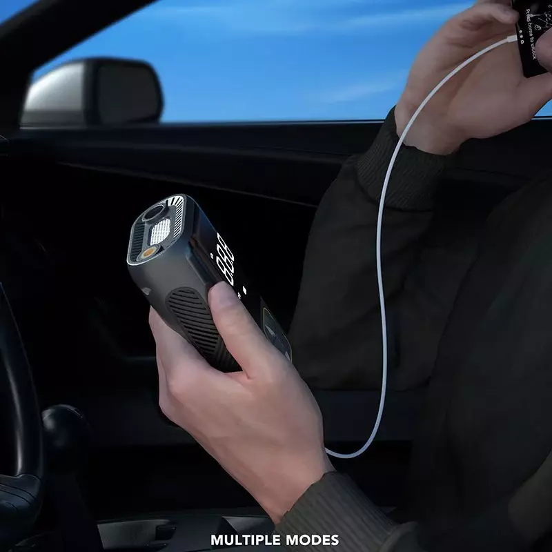 Xiaomi-Mijia bomba de ar sem fio do carro, compressor de ar portátil com display digital LCD, carro, motocicleta, bicicleta, pneu elétrico, novo