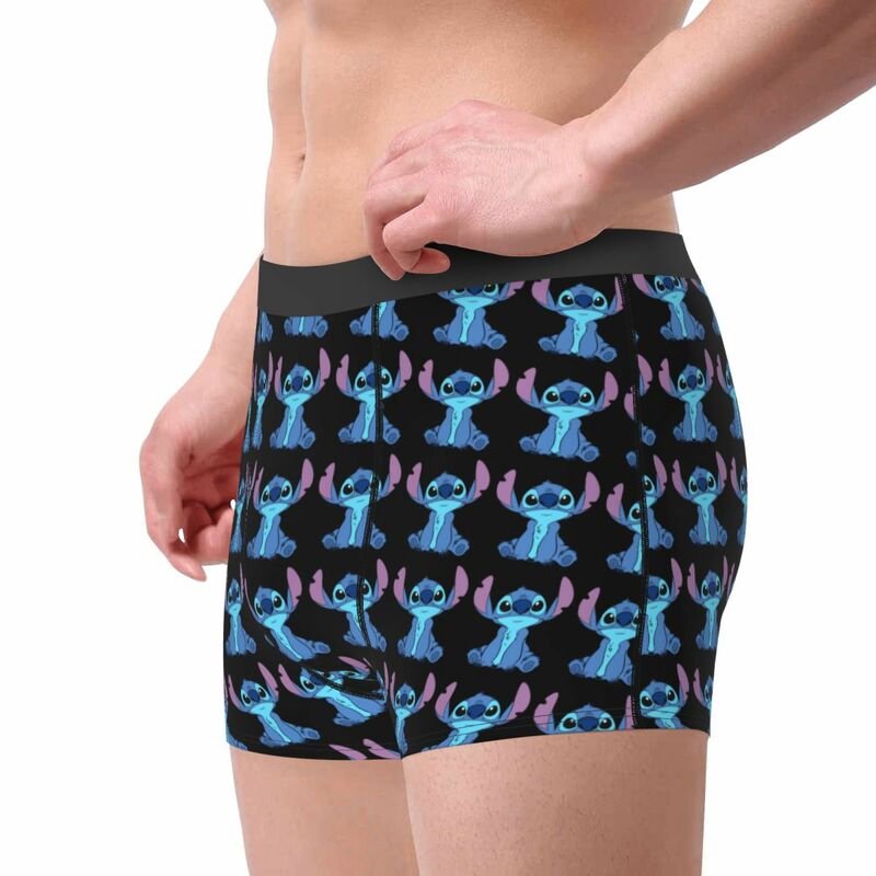 Custom Stitch Underwear Men Stretch Boxer Briefs Shorts Panties Soft Underpants For Male