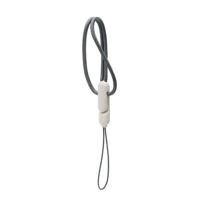 Шнурок портативный нескользящий нейлоновый серый аксессуары для наушников нейлоновая веревка маленькие противоударные аксессуары из ТПУ