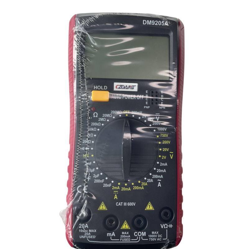 Multímetro Digital: multímetro Digital LCD de CA/CC, voltímetro de 1000V, amperímetro, probador de ohmios, medidor de mano de alta seguridad (sin baterías)