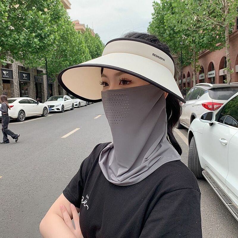 Sommer Eis Seide Sonnenschutz maske für Männer und Frauen Outdoor-Sport Radfahren atmungsaktive UV-Schutz Hals Wrap Cover Gesichts schutz
