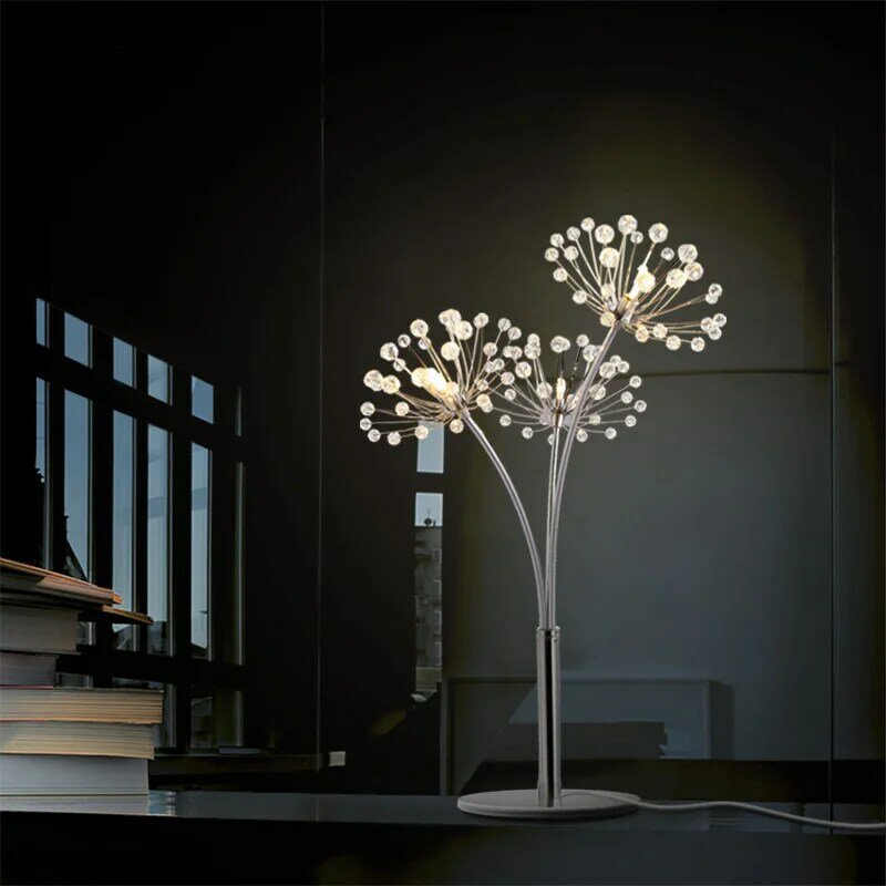 Crystal Stainless Steel LED Floor Lamp, Iluminação moderna para sala de estar, Lâmpada de mesa para quarto, Crystal Floor Light for Kitchen