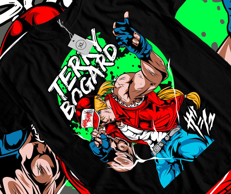 Terry Bogard Fatal Fury król wojowników koszulka Anime śmieszna koszula prezentowa w każdym rozmiarze