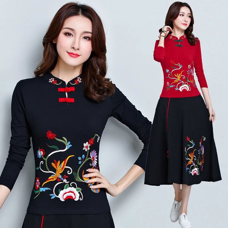 2024 New Temperament Solid Color Women's Clothing Elastic Waist Straight Long Dress Summer Vintage Embroidered A-line Skirt