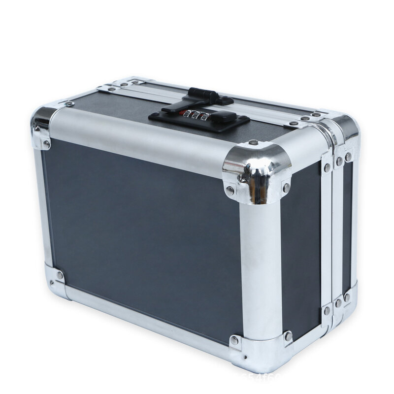 Caja de bloqueo de contraseña de aleación de aluminio portátil, protección antirrobo, Maleta de privacidad, caja de herramientas fácil de llevar