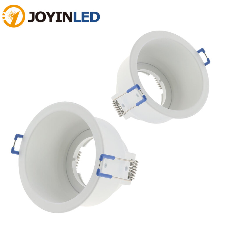 2pcs/lot Ceiling Trim Rings Halogen Bulb LED Recessed Ceiling Round Aluminum  GU10 MR16 Fitting Fixture for Home Illumination