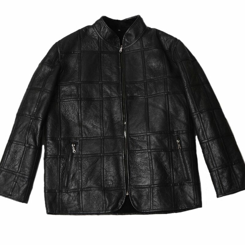 XL-4XL Men Women Fur Coat Winter Fashion Double-Faced Sheep Fur Jacket Outdoor Warm Real Sheepskin Jacket Black Glossy Y3114