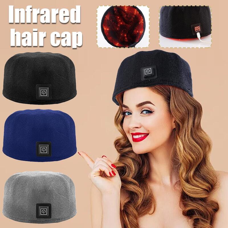 Pure Color LED Infrared Hair Cap Anti-hair Loss Improvement Laser Hat Treatment Helmet Depressi Loss Color 3 S4C4