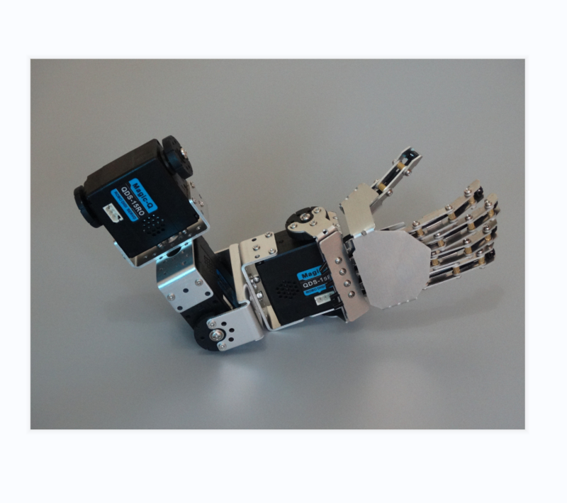 Robot de mano Biped 3 Dof, 5 dedos, Palma biónica acabada para Arduino, programación de mano izquierda/derecha, Kit de bricolaje