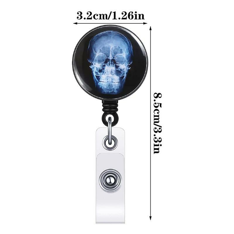 Badge Scroll CT Design Nurse Badge Clip Heavy Duty Easy To Use Tear-resistant Stylish Creative Badge Reel Belt Clip For Doctors