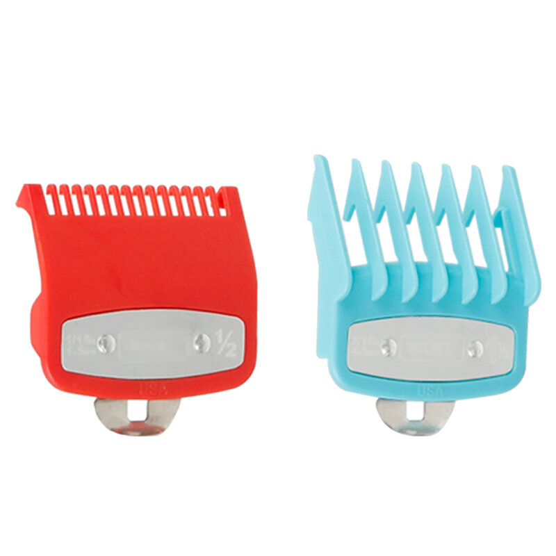 2Pcs 1.5/4.5mm Electric Hair Clippers Limit Comb Haircut Calipers Electroplating Limit Comb Positioning Comb Beard Trimmers