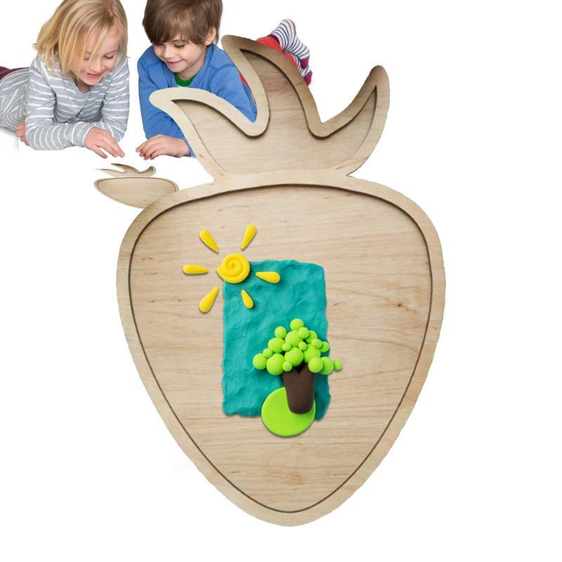 Wood Sensory Tray Wooden Unique Pattern Preschool Sorting Tray Educational Toys Teaching Aids Funny Toys For Children Girls Boys