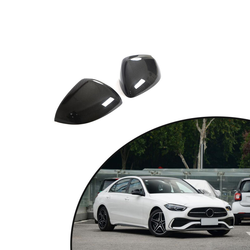 For Mercedes Benz S-Class W206 W223 C43 C63 AMG Carbon Fiber Side Mirror Cover Car Accessories
