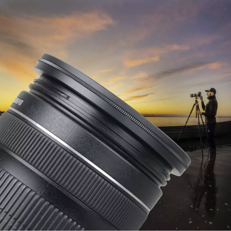 วงแหวนกรองแบบสเต็ปดางทำจากอลูมิเนียมอะแดปเตอร์ตัวกรอง62-52มม. 62-52มม. อะแดปเตอร์เลนส์ตัวกรองสำหรับเลนส์กล้อง Canon Nikon Sony DSLR