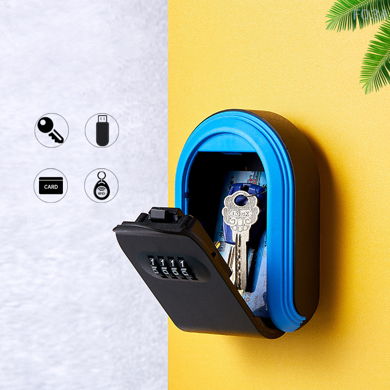 Klucz do montażu na ścianie tajne pudełko typu Organizer 4 kombinacja cyfr hasło blokada bezpieczeństwa No Key klucz do domu sejf