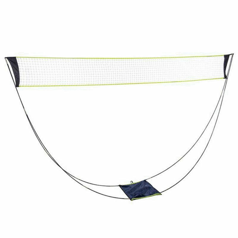 652F Badminton Tennis Net Stand Pole Net for Volleyball Beach Grass Outdoors