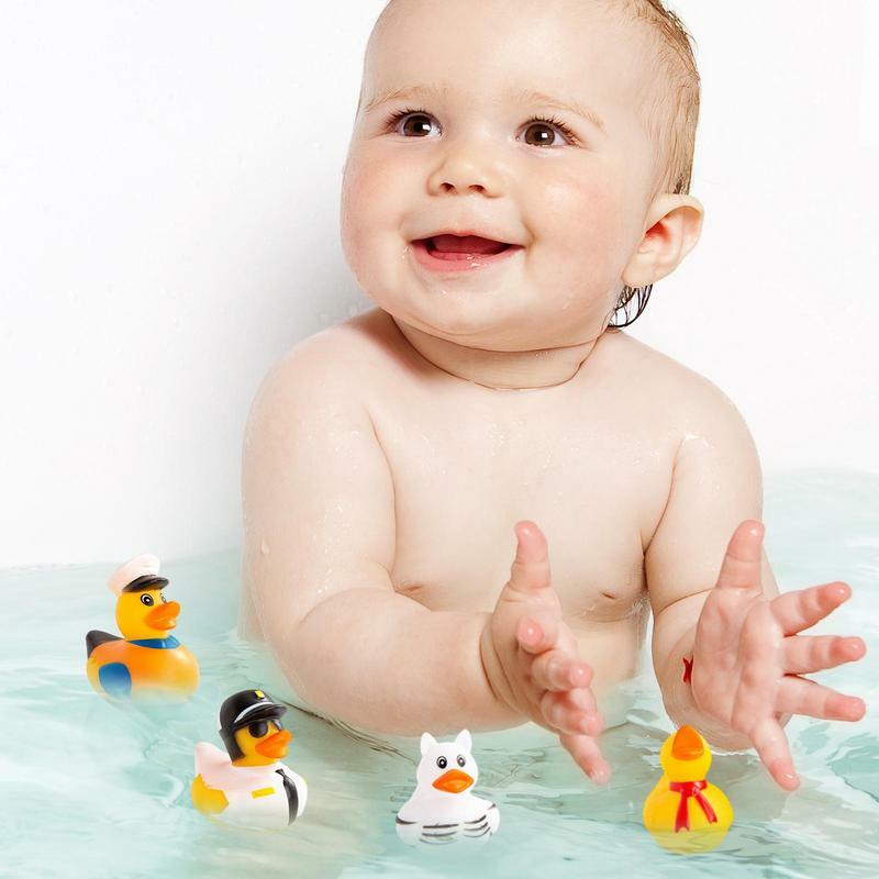 Zestaw gumowe kaczki zestaw Baby Shower Mini gumka gumowe kaczki luzem kolorowe i urocze przyjęcie preferuje gumową kaczuszkę do kąpieli w klasie