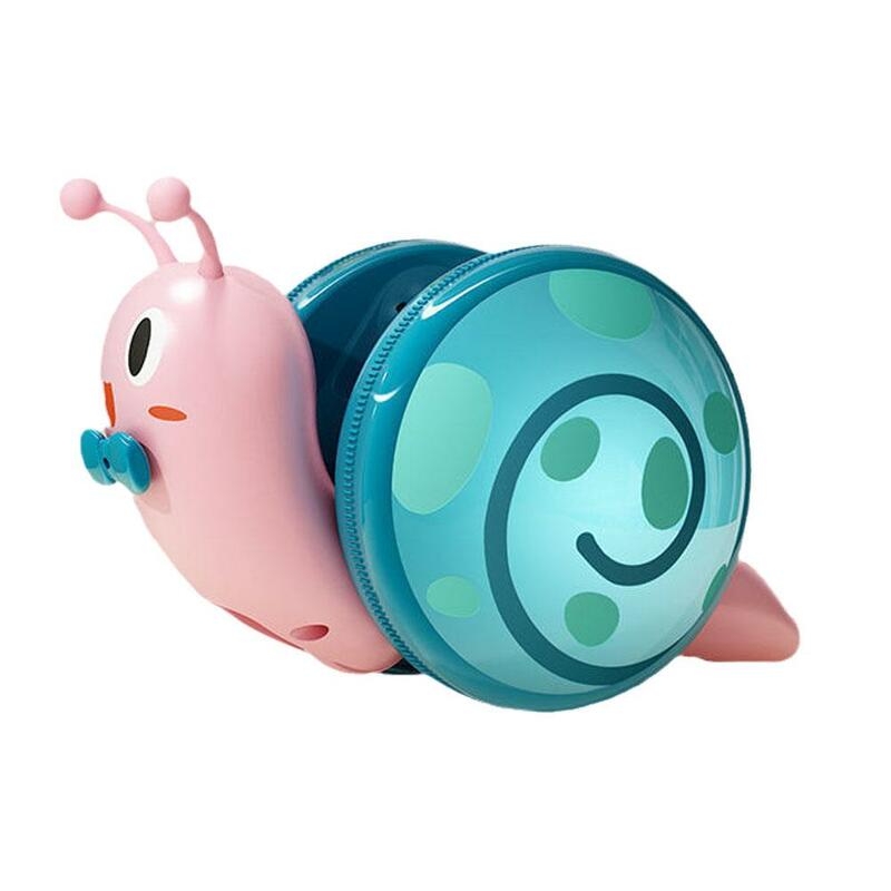 Crawling Electric Snail Toy With Music And LED Light Pull String Snail Toys For Children Baby Crawl Pull Toy Educational To W7L9