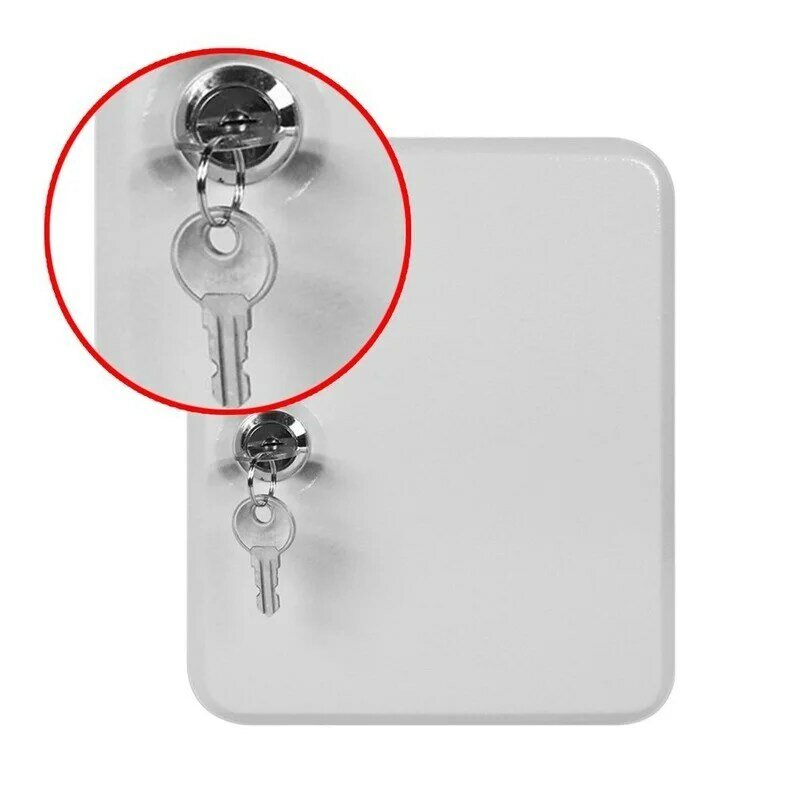 Lockable Security Metal Cabinet Home Security Key Cabinet Box 20 Tags Fobs Wall Mount Property Management Company