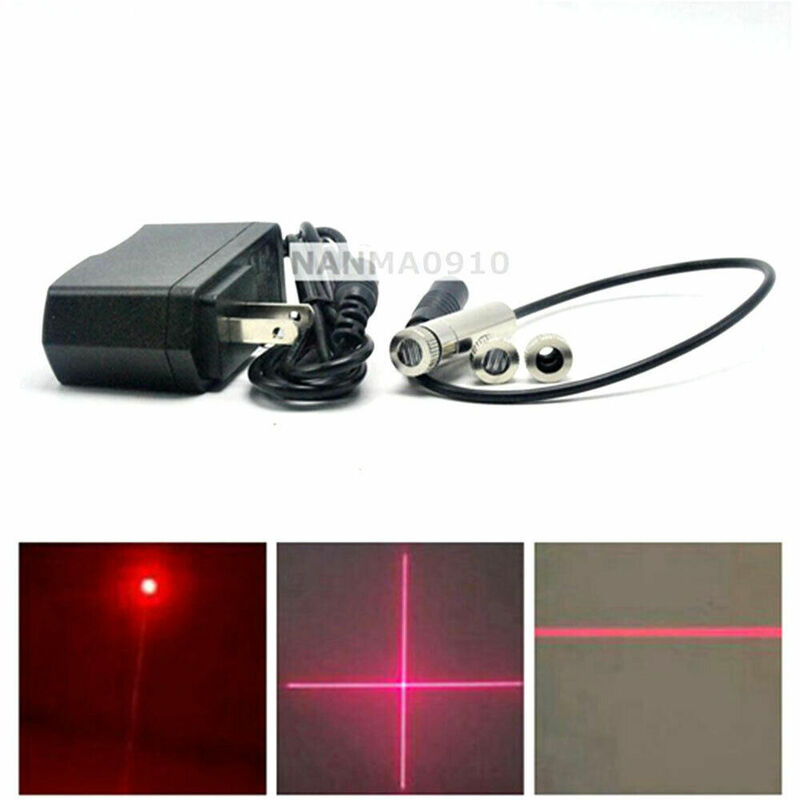 Dot/Line/Cross Focusable 650nm 50mw Red Laser Diode Module w 5V Power Supply
