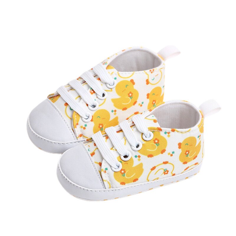 Baby Girls Boys Canvas Shoes, Cartoon Animal Non-slip Flat Shoes for Casual Daily