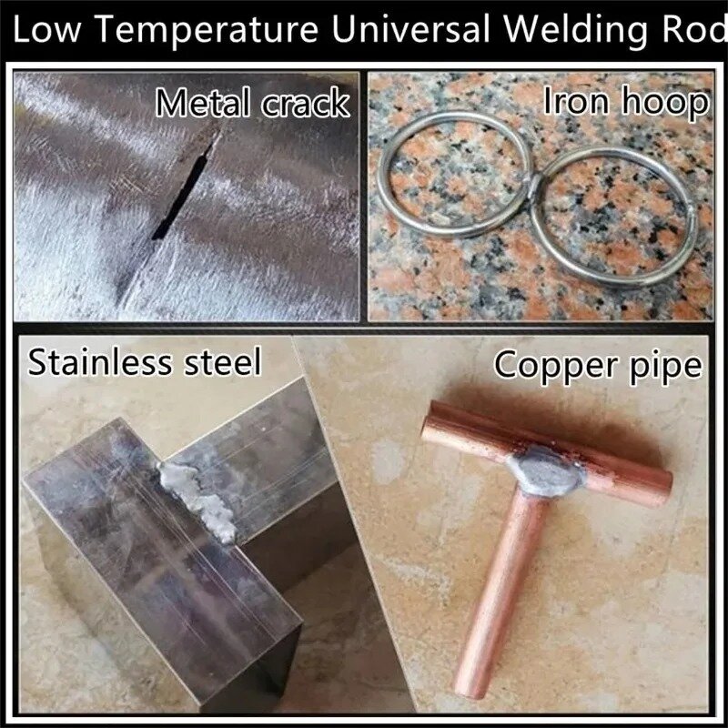 30/3pcs Low Temperature Easy Melt Welding Rods for Soldering Aluminum Repairing Agent Kit Stainless Steel Copper Iron Solder Rod