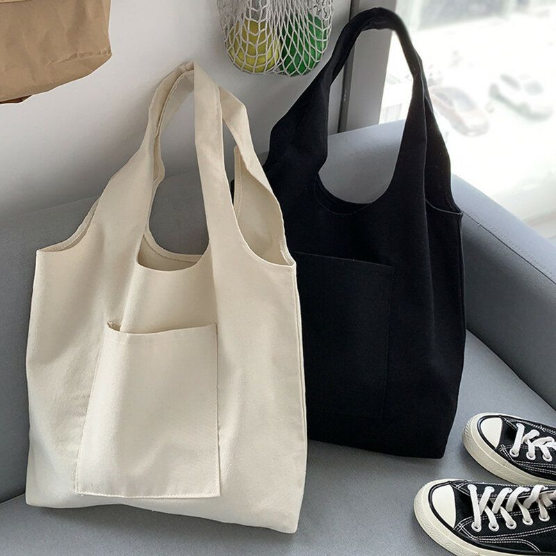 Bolsa de compras de lona reutilizável para mulheres Eco sacos para senhoras, bolsas de supermercado dobráveis femininas, bolsa de armazenamento de viagem