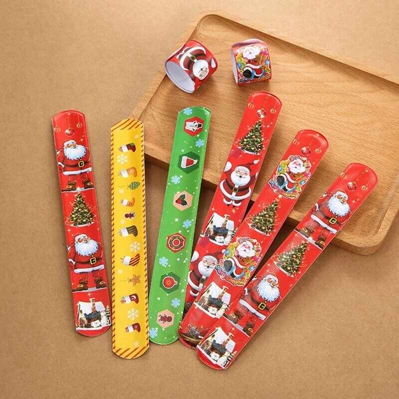 Christmas Bracelet Elk Design Gifts Santa Pattern Funny Kids