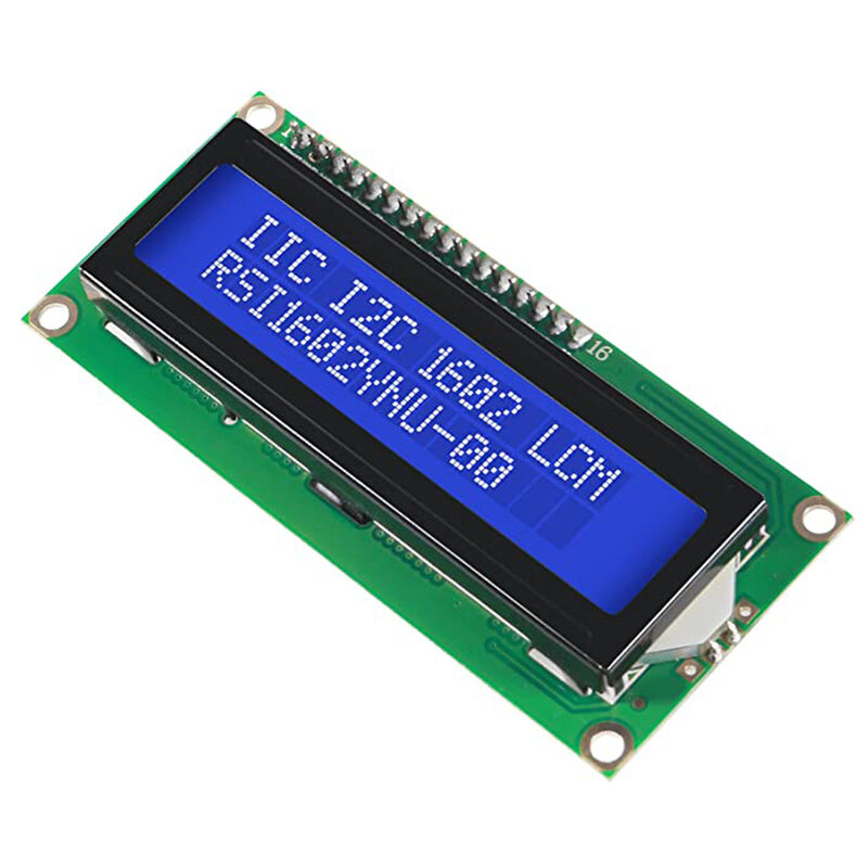 LCD1602 Lcd 1602 Module Blauw/Groen Scherm 16X2 Karakter Lcd Display PCF8574T PCF8574 Iic I2C Interface 5V Voor Arduino