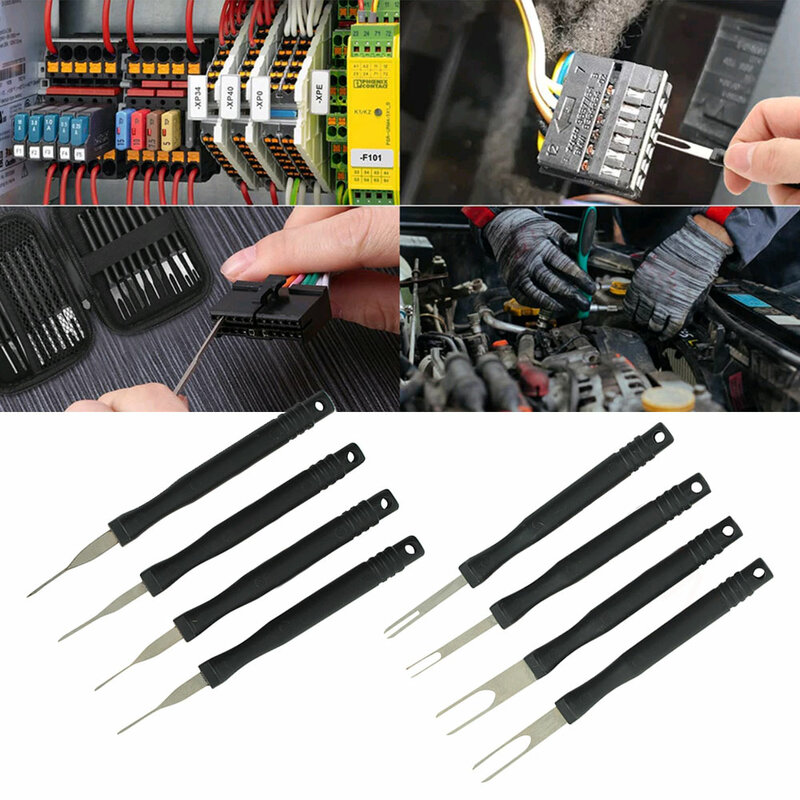1 Set Auto Pin Naald Retractor Pick Puller Auto Plug Terminal Removal Tool Reparatie Elektrisch Verwijderen Draad Puller Auto Reparatie Tools