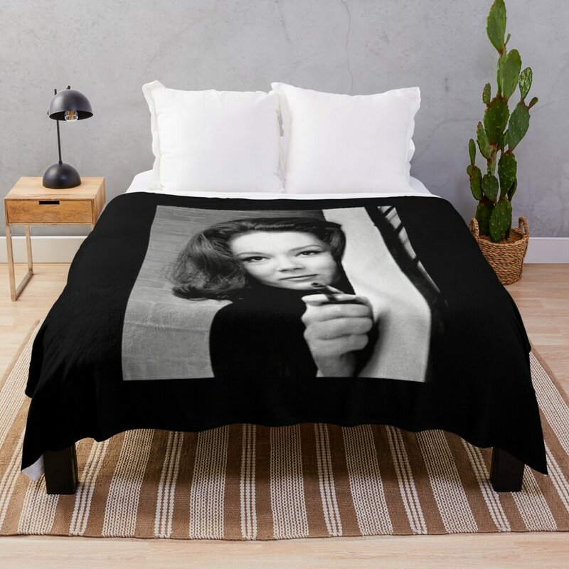 Rest in Peace Dame Diana Rigg Throw Blanket Blankets For Sofas