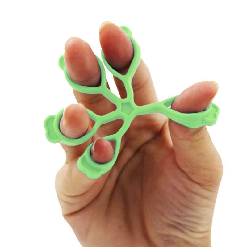 Ściskacz w kształcie kwiatu na silikonowe ćwiczenie ekspandera palca ściskacz palcem trenażer siłowy przyrząd do ćwiczenia palców palcu Fitness