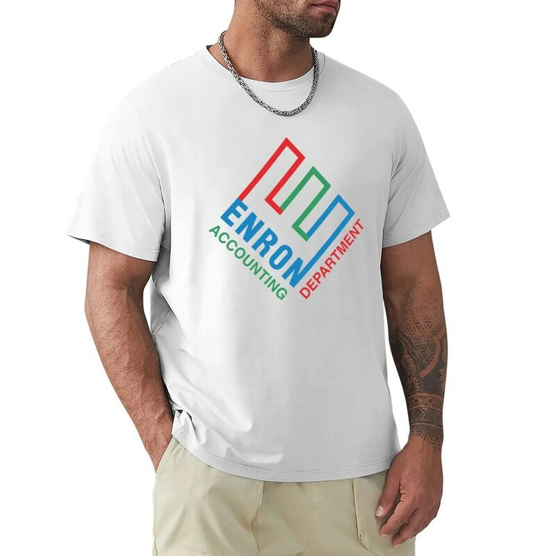 T-shirt Pesado Para Homens, T-shirt Do Departamento De Segurança Enron, Roupas Estéticas, Roupas De Verão, Simples