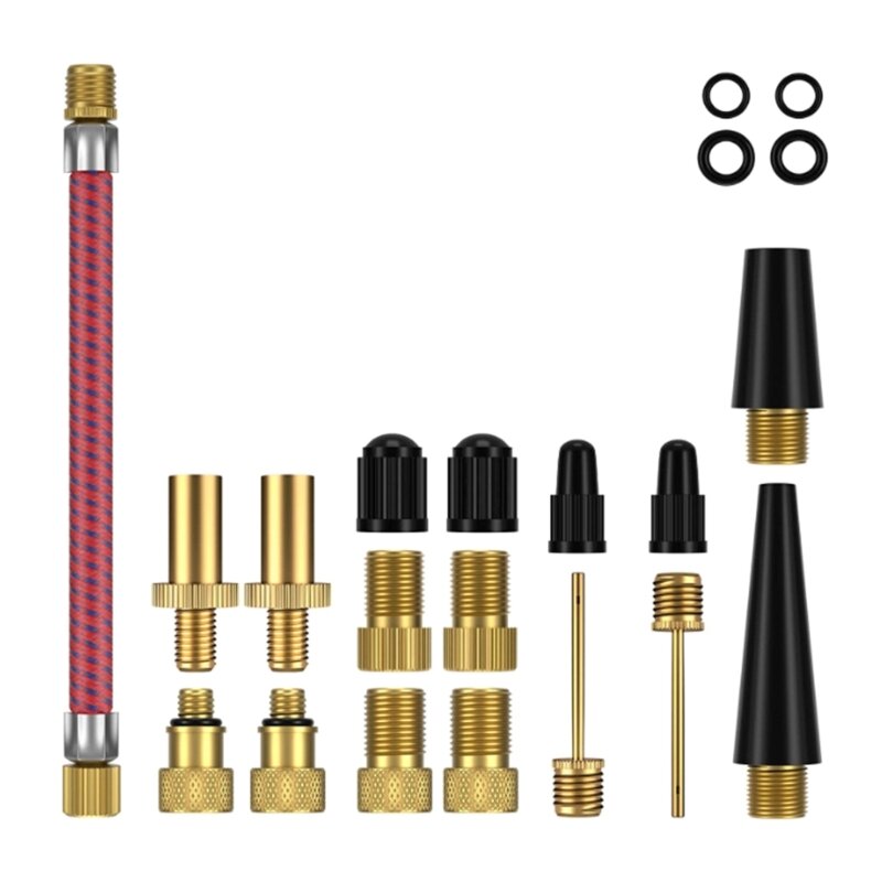 Y1UD 21PCS Brass Valves Adaptors Air Pumps Accessories for Standard Pumps or Air Compressor