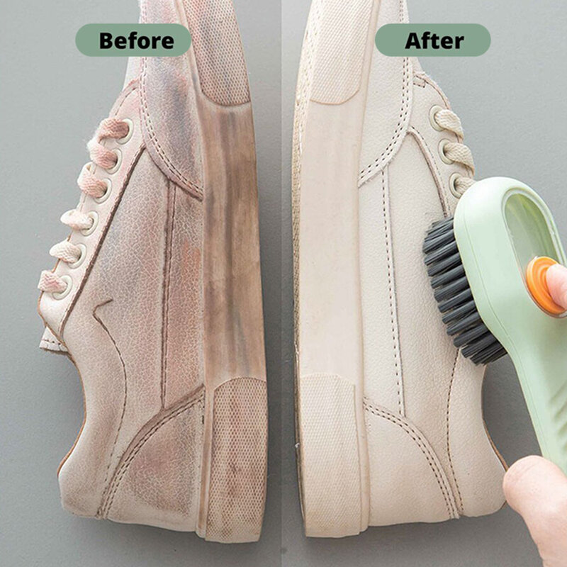 Wielofunkcyjny płyn-dodany szczotka do butów łatwego przechowywania szczotka do czyszczenia butów dla tenisówki wielofunkcyjna szczotka do czyszczenia