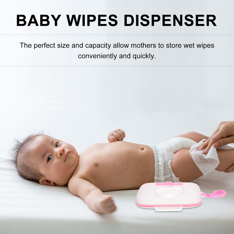 Refillable Wet Wipe Dispenser Love Baby Crib Baby Towels Outdoor Storage Holder