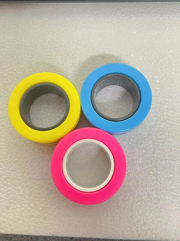 Juego de anillos magnéticos de 3 piezas para adultos, adolescentes y niños, juguetes giratorios para aliviar la ansiedad, paquete de regalo