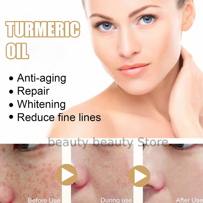 Pele de óleo de açafrão para clarear manchas escuras da acne, pele brilhante, corretor de manchas, antienvelhecimento, cuidados faciais, soro de clareamento