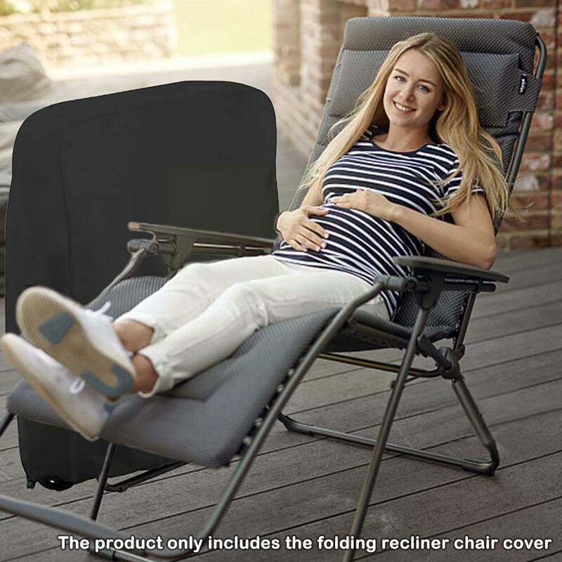 Impermeável dobrável cadeira reclinável capa, Outdoor Oxford cadeira cobre, pano UV, Dustproof, 110x71cm, 2024