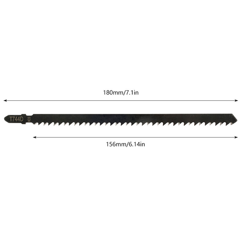 Hojas de sierra de plantilla HCS T744D, 5 piezas, corte rápido, corte recto, vástago en T, hoja de rompecabezas para madera y plástico, corte rápido