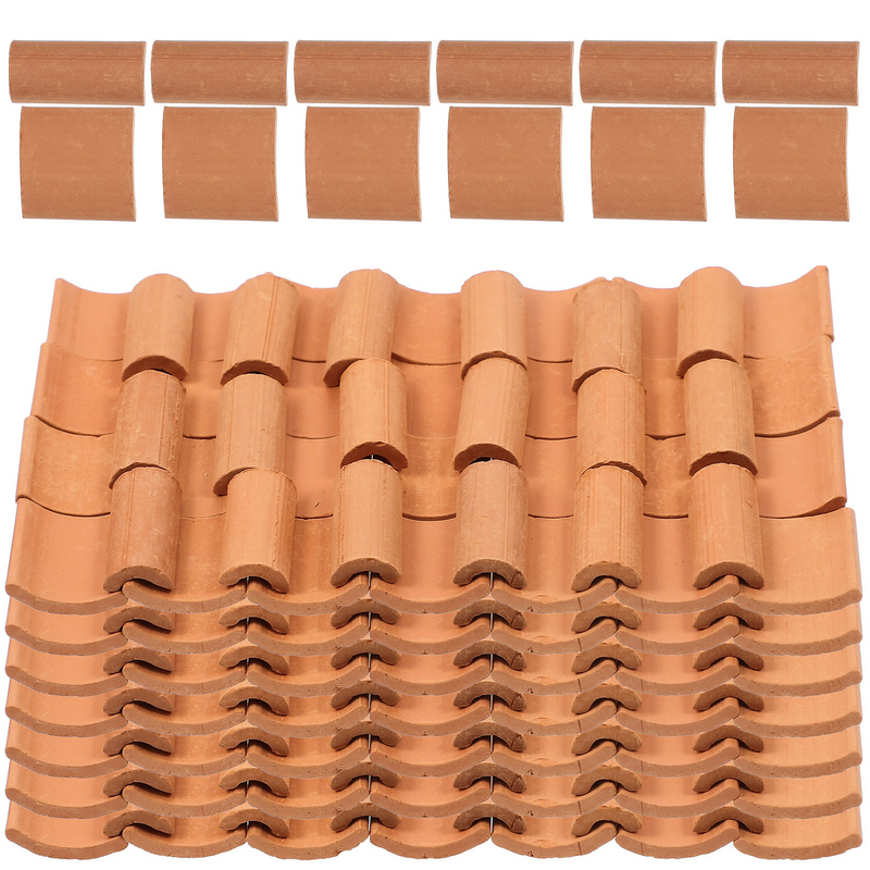 Miniature Clay Roof Tiles Clay For Kids Micro Roof Tiles Building Blocks Micro Roof Tiles Ornament Sand Table Roof Tiles