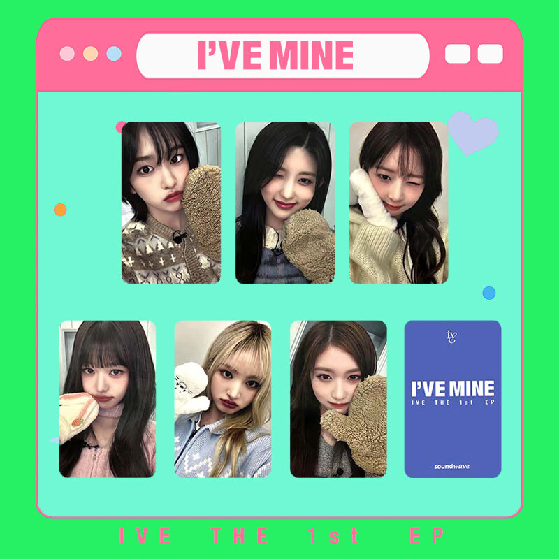 KPOP IVE Album "I've MINE" SW Special Random Card WonYoung LIZ Yujin Peripheral Collection LEESEO REI Commemorative LOMO Card