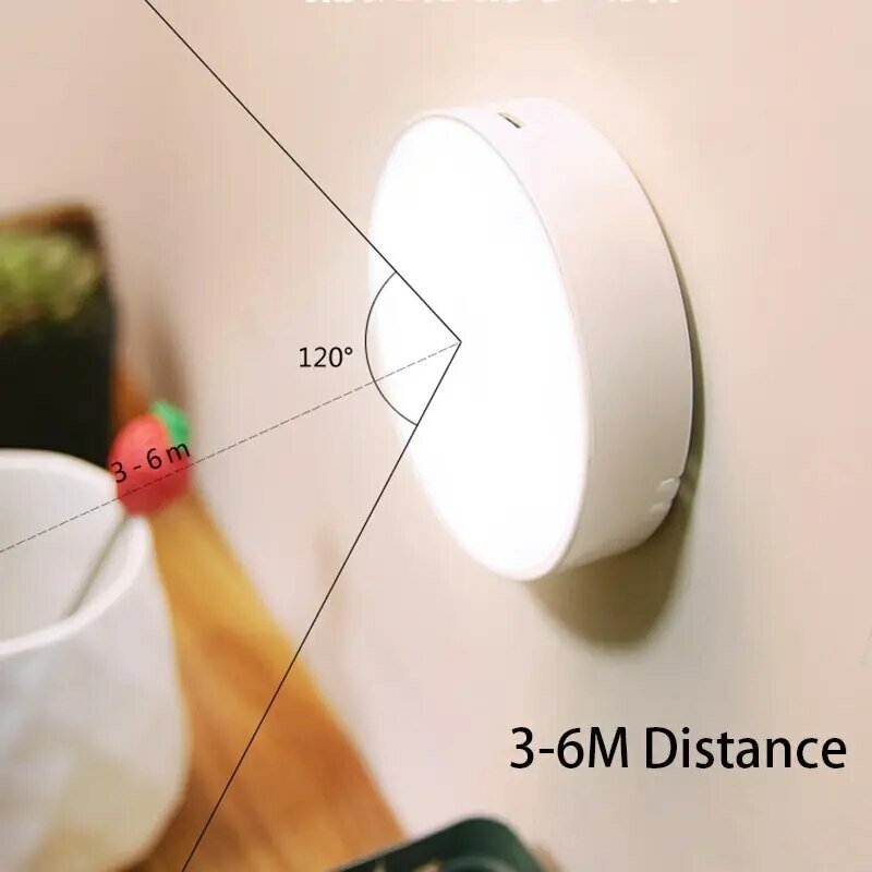 LED Smart Mensch Körper Sensor Nacht lampe Notfall automatische Beleuchtung USB-Lade kabellose magisch Saug nachtlicht